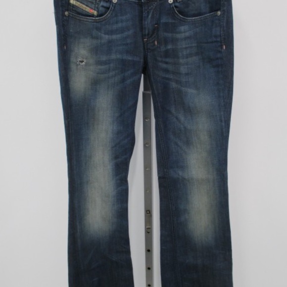 Diesel Louvely Jeans 28L 32W Women Stretch Blue - Picture 9 of 9